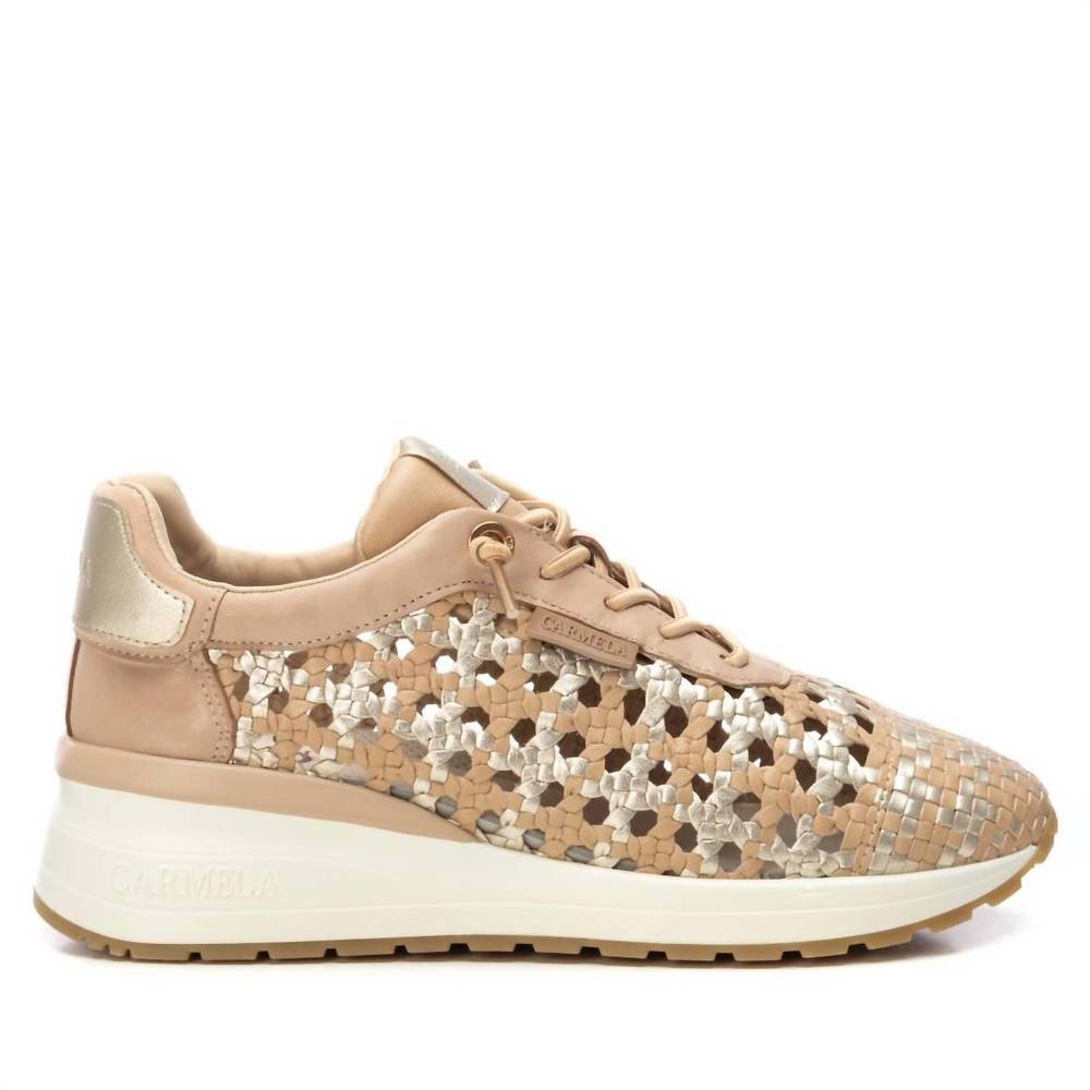 NEW XTI women's carmela sneakers in beige